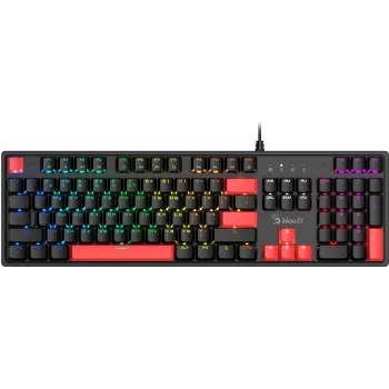 Клавиатура A4Tech Bloody S510R механическая черный USB for gamer LED (S510R USB FIRE BLACK/BLMS RED)